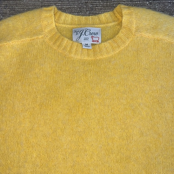 J. Crew 100% wool yellow crewneck sweater - Picture 4 of 6